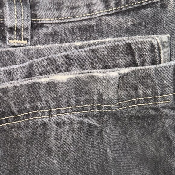 Fubu Jeans Men's Size 38 x 31 Y2K Relaxed Fit Stonewashed Black Denim Jeans - Picture 16 of 16